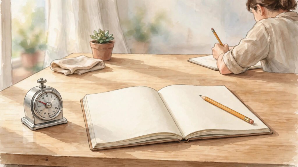 How to beat procrastination with the 2-minute rule at a tidy desk